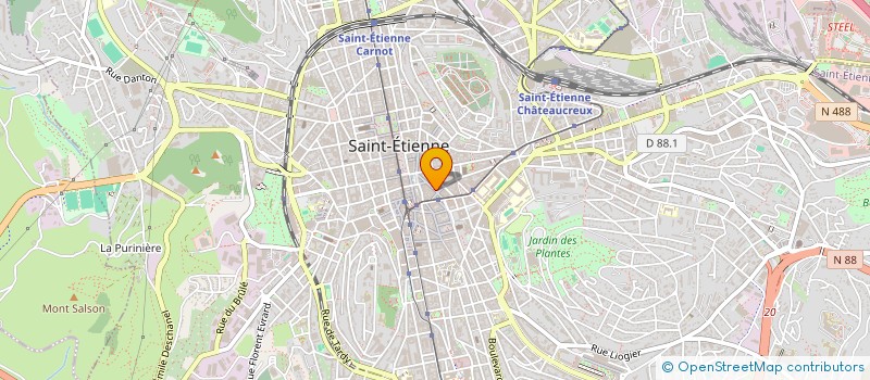 localisation de l'entreprise MONSIEUR MOHAMED LAMKADMI  SAINT-ETIENNE