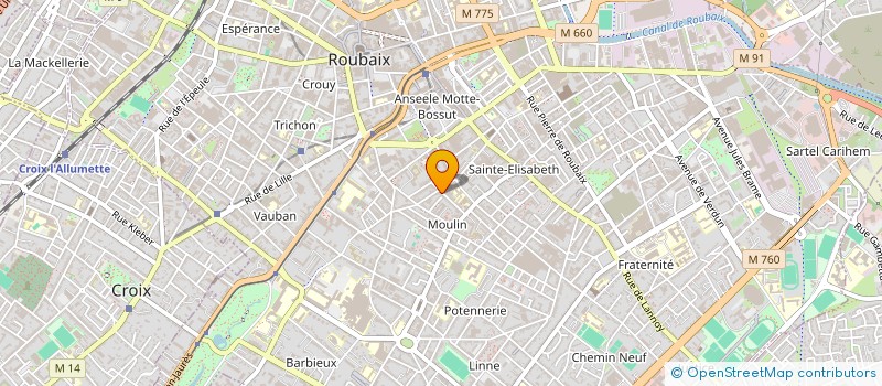 localisation de l'entreprise MONSIEUR MOHAMED LAMOUROU  ROUBAIX