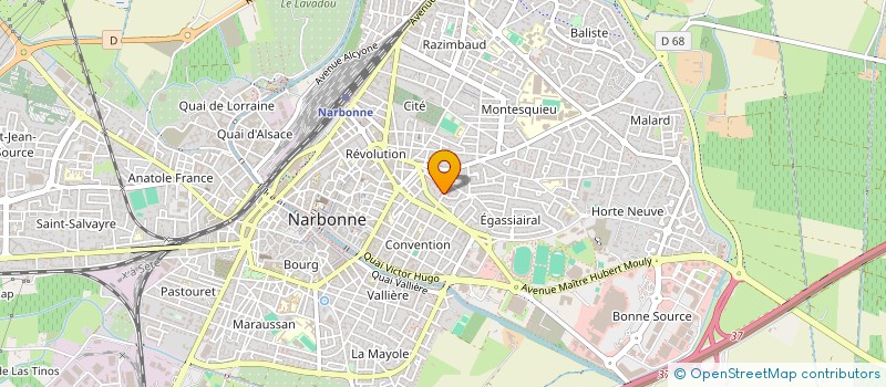 localisation de l'entreprise MONSIEUR MOHAMED LARBATMI  NARBONNE