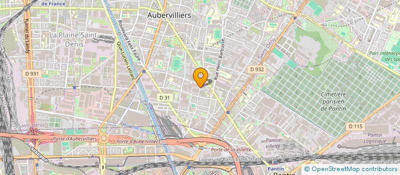 localisation de l'entreprise MONSIEUR MOHAMED LARBI  AUBERVILLIERS