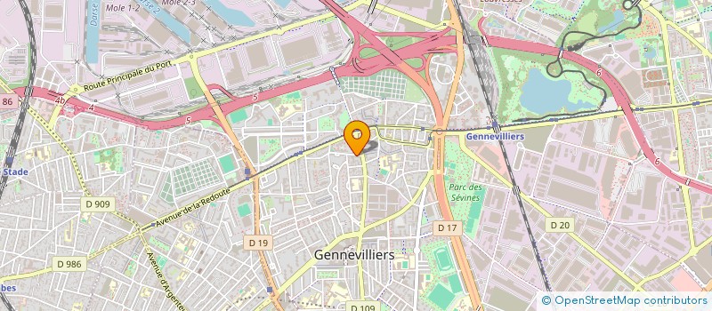 localisation de l'entreprise MONSIEUR MOHAMED LARROUBE à GENNEVILLIERS