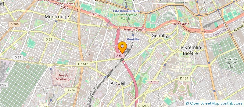 localisation de l'entreprise MONSIEUR MOHAMED LATIL à ARCUEIL