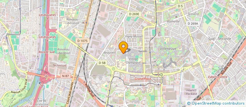 localisation de l'entreprise MONSIEUR MOHAMED LOUACHI  GRENOBLE