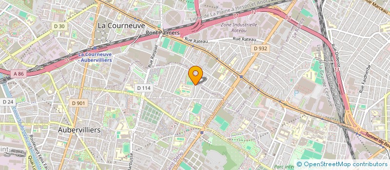 localisation de l'entreprise MONSIEUR MOHAMED M BODJ  AUBERVILLIERS