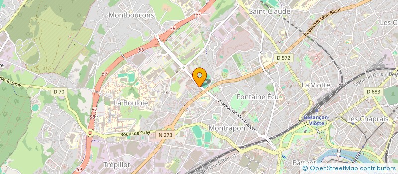 localisation de l'entreprise MONSIEUR MOHAMED M'HAMDA BOULOUDANI à BESANCON