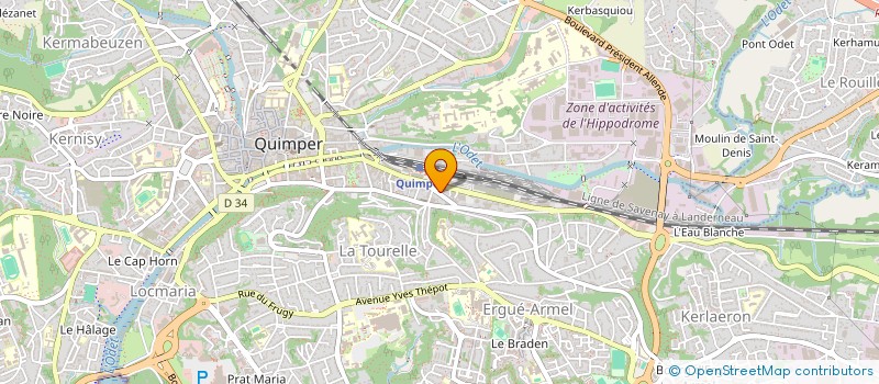 localisation de l'entreprise MONSIEUR MOHAMED M HAMDI à QUIMPER