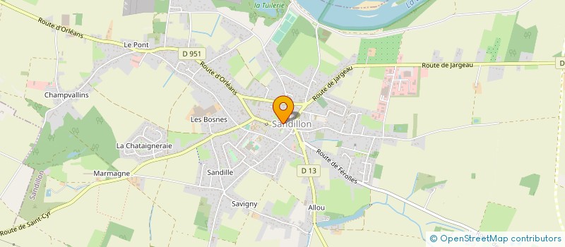 localisation de l'entreprise MONSIEUR MOHAMED MAGHLOUT  SANDILLON