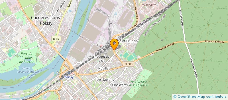 localisation de l'entreprise MONSIEUR MOHAMED MAHDAOUI  POISSY