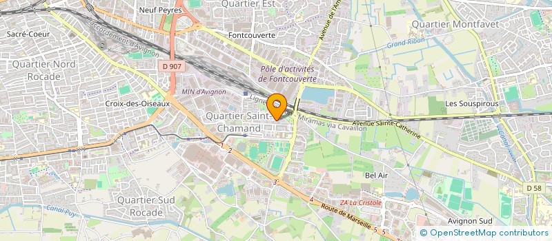 localisation de l'entreprise MONSIEUR MOHAMED-MAHDI KENDIL  AVIGNON