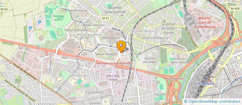 localisation de l'entreprise MONSIEUR MOHAMED MAHRAOUI à STRASBOURG