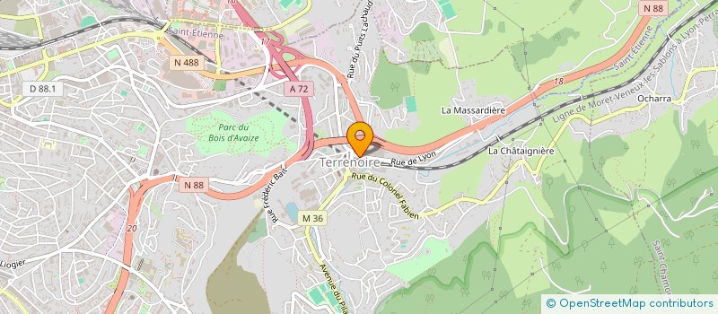 localisation de l'entreprise MONSIEUR MOHAMED MAIZ  SAINT-ETIENNE