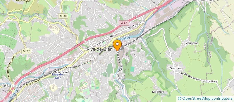 localisation de l'entreprise MONSIEUR MOHAMED MALLAT  RIVE-DE-GIER