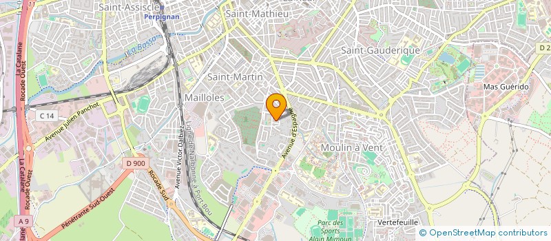 localisation de l'entreprise MONSIEUR MOHAMED MALMI EL ASRI  PERPIGNAN