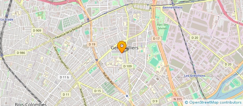 localisation de l'entreprise MONSIEUR MOHAMED MAMOU à GENNEVILLIERS