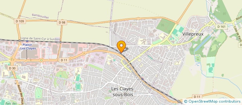 localisation de l'entreprise MONSIEUR MOHAMED MAMOURI  LES CLAYES-SOUS-BOIS