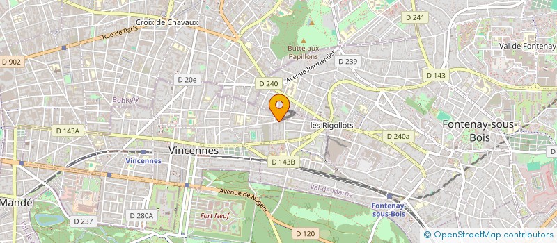 localisation de l'entreprise MONSIEUR MOHAMED MANICHE à VINCENNES
