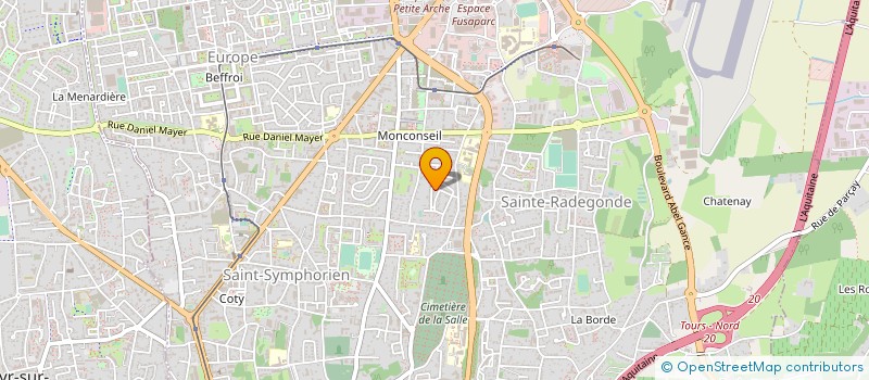 localisation de l'entreprise MONSIEUR MOHAMED MANNANI à TOURS