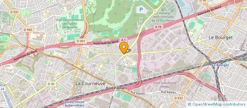 localisation de l'entreprise MONSIEUR MOHAMED MANSOUR à LA COURNEUVE