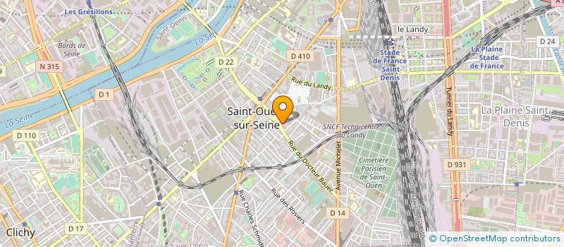 localisation de l'entreprise MONSIEUR MOHAMED MAURANNE à SAINT-OUEN-SUR-SEINE