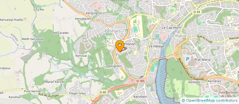 localisation de l'entreprise MONSIEUR MOHAMED MBARKI à QUIMPER