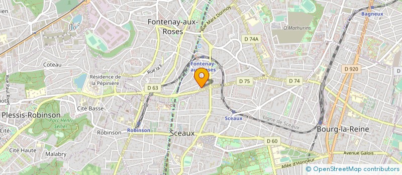 localisation de l'entreprise MONSIEUR MOHAMED MEBREK à FONTENAY-AUX-ROSES