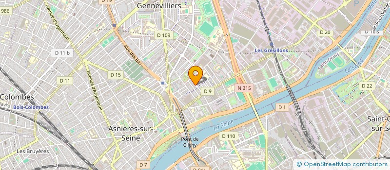 localisation de l'entreprise MONSIEUR MOHAMED MECHACHE  GENNEVILLIERS