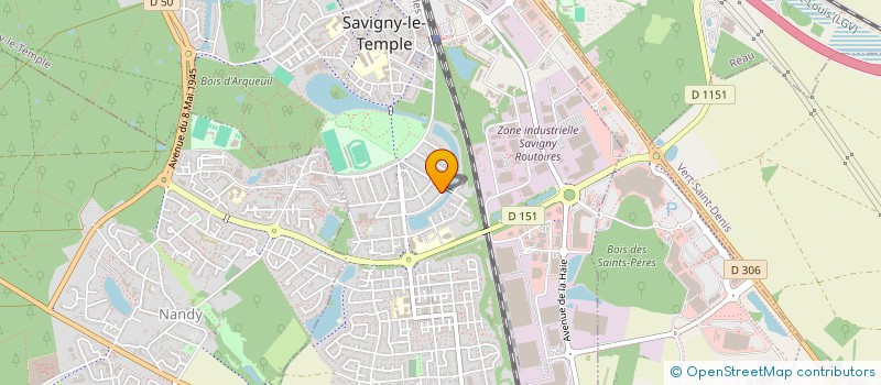 localisation de l'entreprise MONSIEUR MOHAMED MEDJELEL  SAVIGNY-LE-TEMPLE