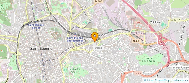 localisation de l'entreprise MONSIEUR MOHAMED MEGHARBI  SAINT-ETIENNE