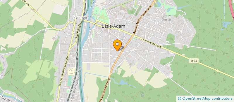 localisation de l'entreprise MONSIEUR MOHAMED MEHADJI à L'ISLE-ADAM