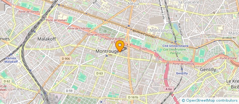 localisation de l'entreprise MONSIEUR MOHAMED MEHDI BEN YAKHLEF  MONTROUGE