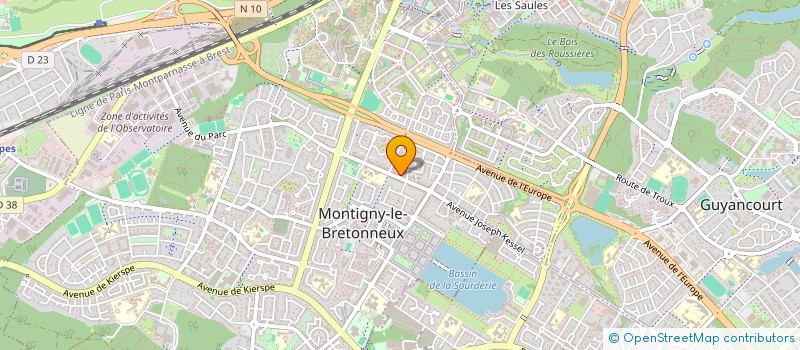 localisation de l'entreprise MONSIEUR MOHAMED MENDY  MONTIGNY-LE-BRETONNEUX