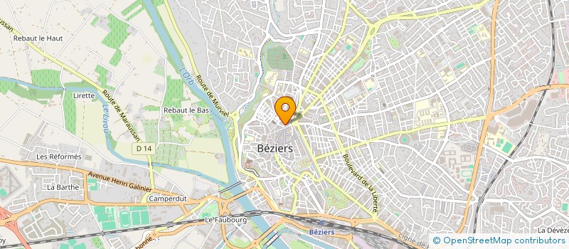 localisation de l'entreprise MONSIEUR MOHAMED MENNI  BEZIERS