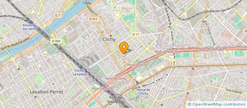 localisation de l'entreprise MONSIEUR MOHAMED MERABET  CLICHY