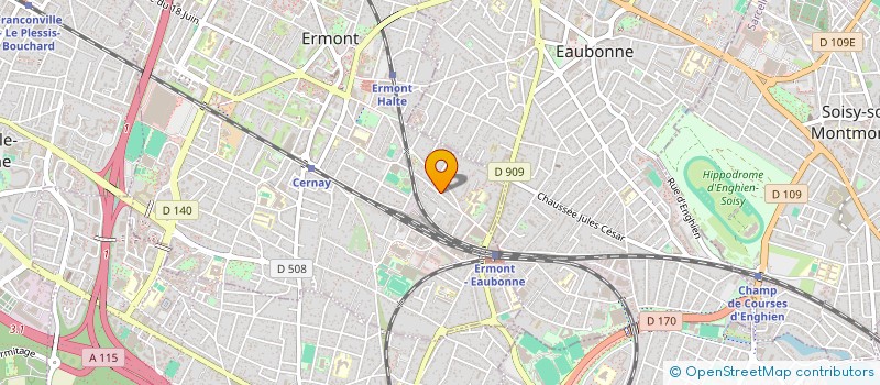 localisation de l'entreprise MONSIEUR MOHAMED MERCHAOUI  ERMONT