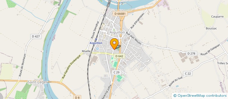 localisation de l'entreprise MONSIEUR MOHAMED MERROUCHE  AIGUILLON