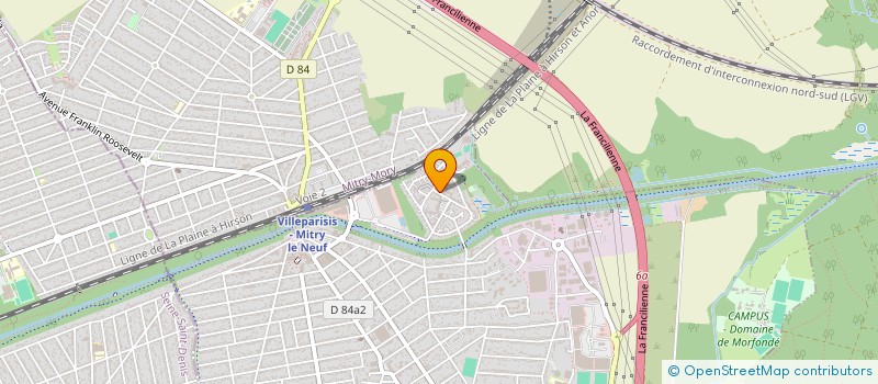 localisation de l'entreprise MONSIEUR MOHAMED MESBAH  VILLEPARISIS