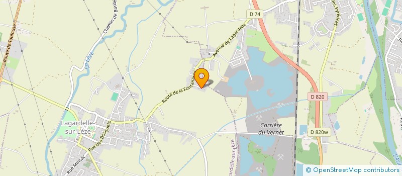 localisation de l'entreprise MONSIEUR MOHAMED MESBAH  LAGARDELLE-SUR-LEZE