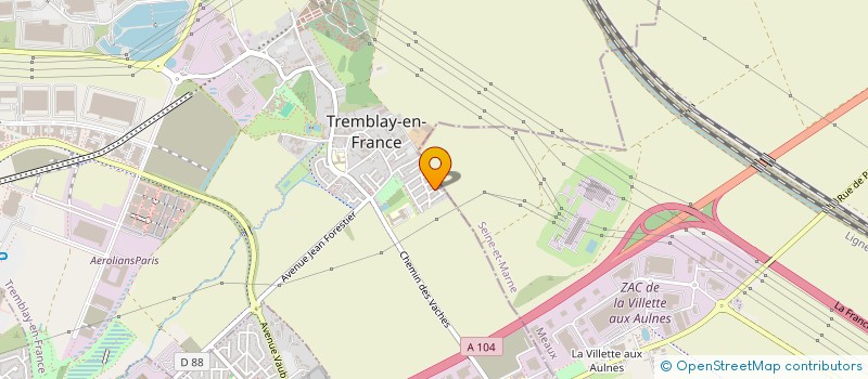 localisation de l'entreprise MONSIEUR MOHAMED MEZIANI à TREMBLAY-EN-FRANCE