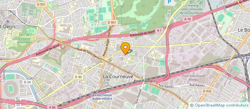 localisation de l'entreprise MONSIEUR MOHAMED MEZRAR à LA COURNEUVE