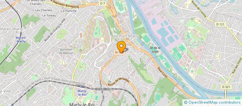 localisation de l'entreprise MONSIEUR MOHAMED MEZROUI  LE PORT-MARLY