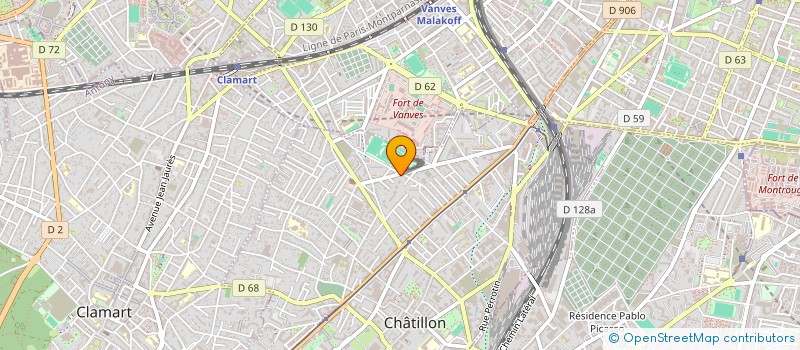 localisation de l'entreprise MONSIEUR MOHAMED MHAMDI  CHATILLON