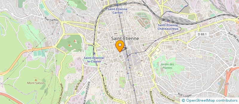 localisation de l'entreprise MONSIEUR MOHAMED MILIANI THIBA à SAINT-ETIENNE