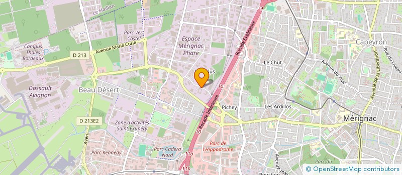 localisation de l'entreprise MONSIEUR MOHAMED MLAOUAH  MERIGNAC