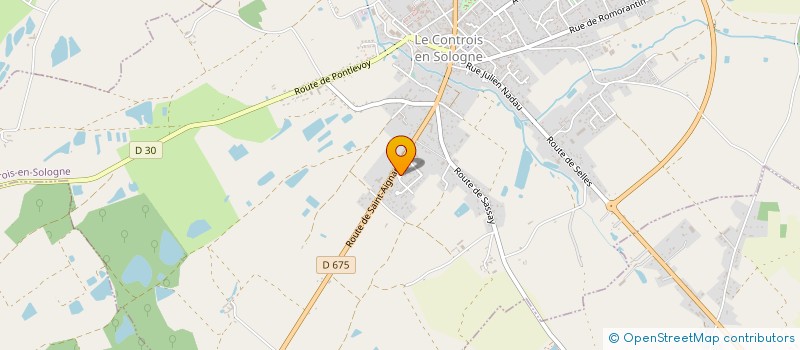 localisation de l'entreprise MONSIEUR MOHAMED MOKADDEL  LE CONTROIS-EN-SOLOGNE