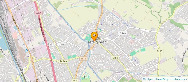 localisation de l'entreprise MONSIEUR MOHAMED MOKHTARI  CASTELGINEST