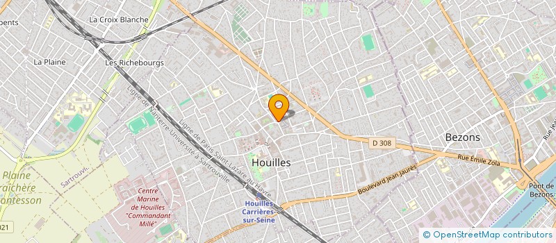 localisation de l'entreprise MONSIEUR MOHAMED MOSBAH à HOUILLES