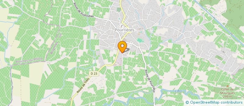 localisation de l'entreprise MONSIEUR MOHAMED MOTASSIM à POURRIERES