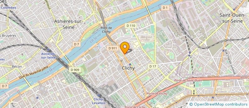 localisation de l'entreprise MONSIEUR MOHAMED MOUDJAOUI à CLICHY