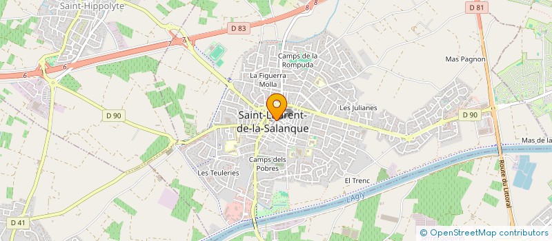 localisation de l'entreprise MONSIEUR MOHAMED MOUFFOK  SAINT-LAURENT-DE-LA-SALANQUE