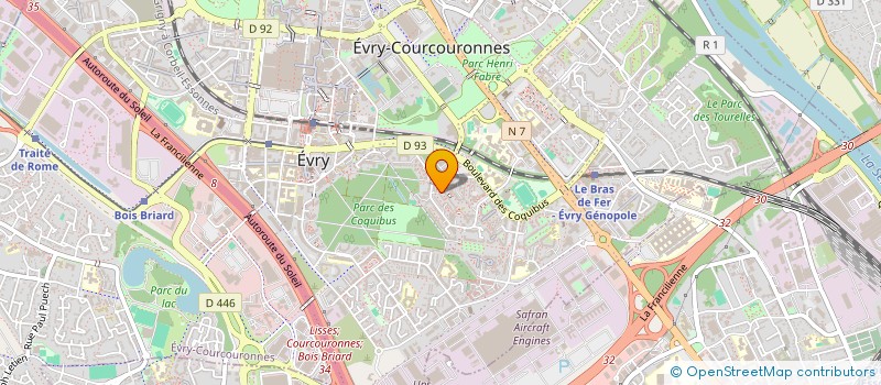 localisation de l'entreprise MONSIEUR MOHAMED MOUJAHID à EVRY-COURCOURONNES